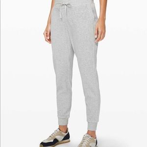SOLD Warm Down Jogger Bubble Dot Heathered Grey
